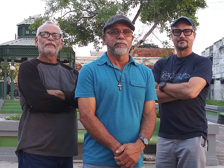 Left to right, Un Nuevo Amanecer Vice President Roberto Ortiz, President Ramón Figueroa,  and board member/advisor David Southgate.