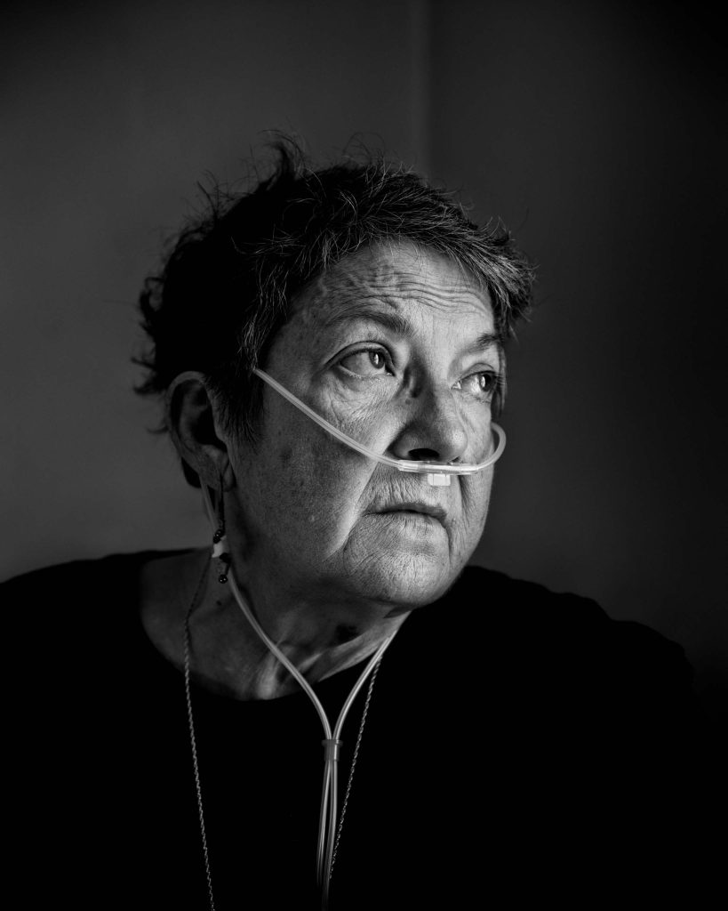 USA. Miami, Oklahoma. 2024. Jill Micka, 60, blamed her chronic obstructive pulmonary disease, kidney disease, and other health issues on exposure to lead and other harmful substances as a child growing up in proximity to Tar Creek, near Oklahoma's historic lead and zinc mines, now a Superfund site. Jill passed away on December 23, 2024.