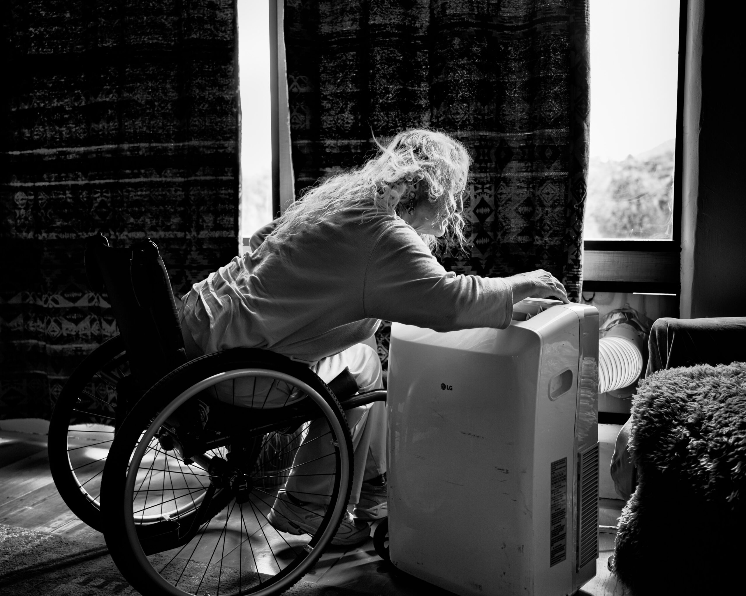 Nancy Coyote in her home in the Patagonia Mountains near South32's Hermosa mine project, a new manganese and zinc mine that residents fear will have multiple health impacts.
