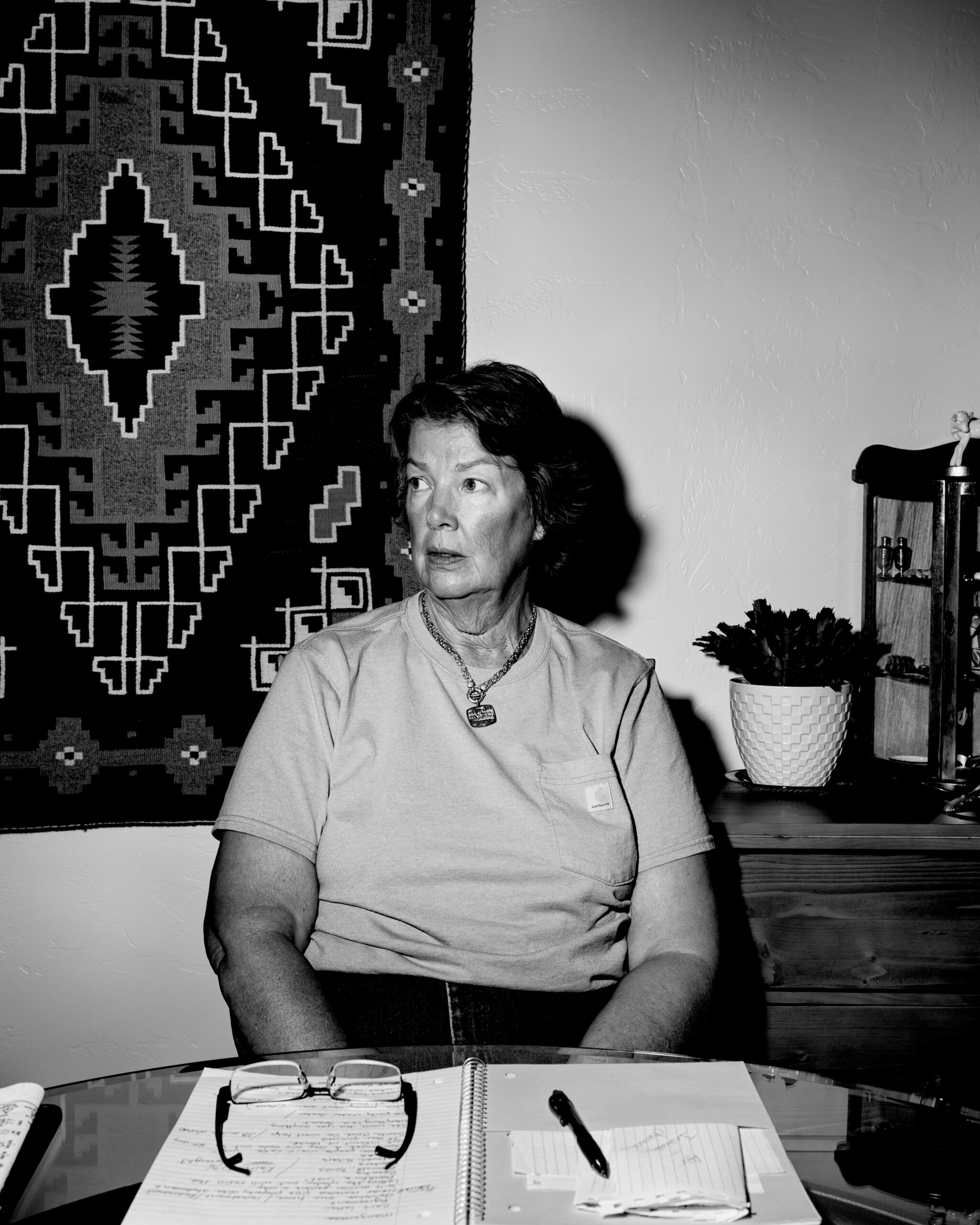 Becky Ball's home sits within the area of impact from South32’s Hermosa mine project. She fears losing her water supply from the mine's "dewatering" operations.