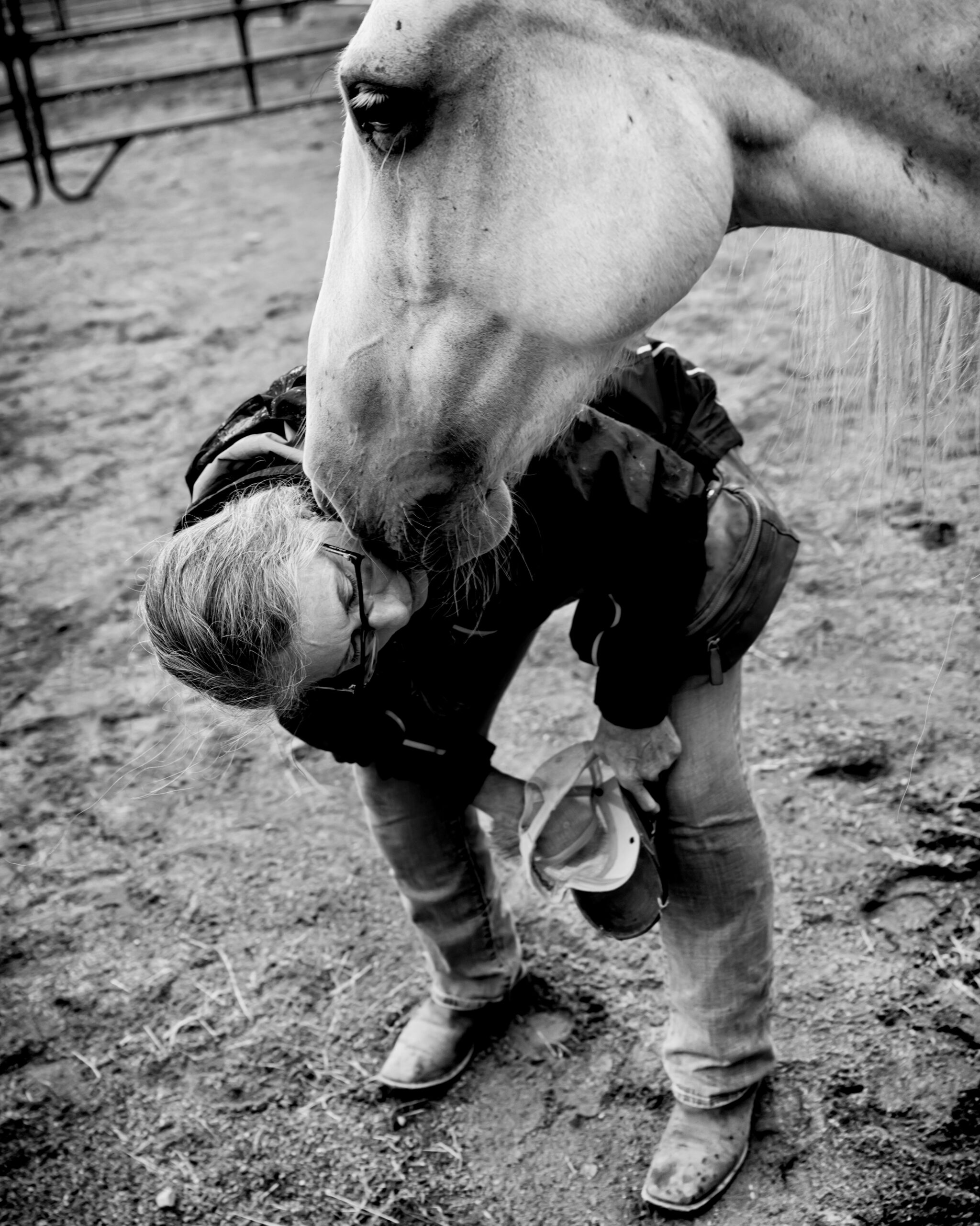 Vanessa Register keeps horses at her home in southern Arizona. South32’s Hermosa project, a new manganese and zinc mine, is being installed nearby, threatening her groundwater supply.