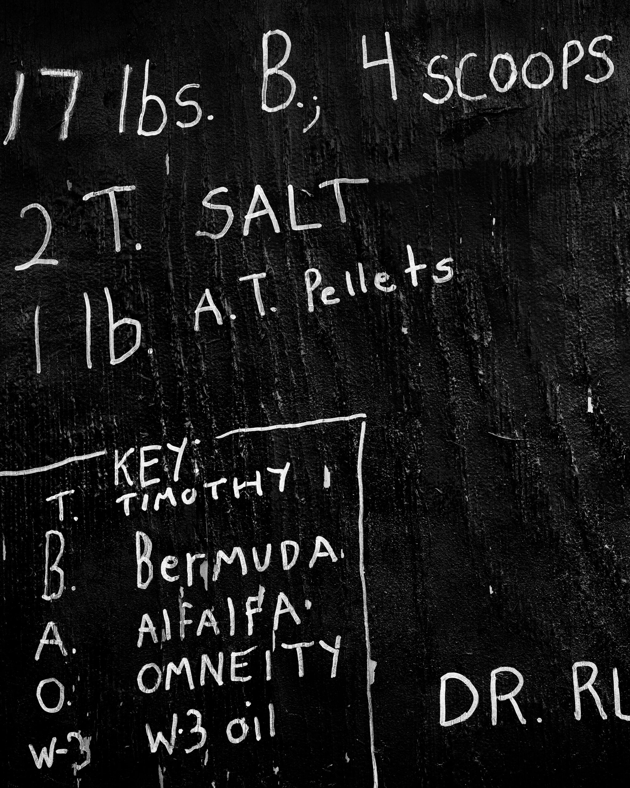 Notes in the barn at Bob Paulsen's and Lorrie Larsen's home. South32’s Hermosa project, a new manganese and zinc mine, is being installed nearby, threatening their groundwater supply.