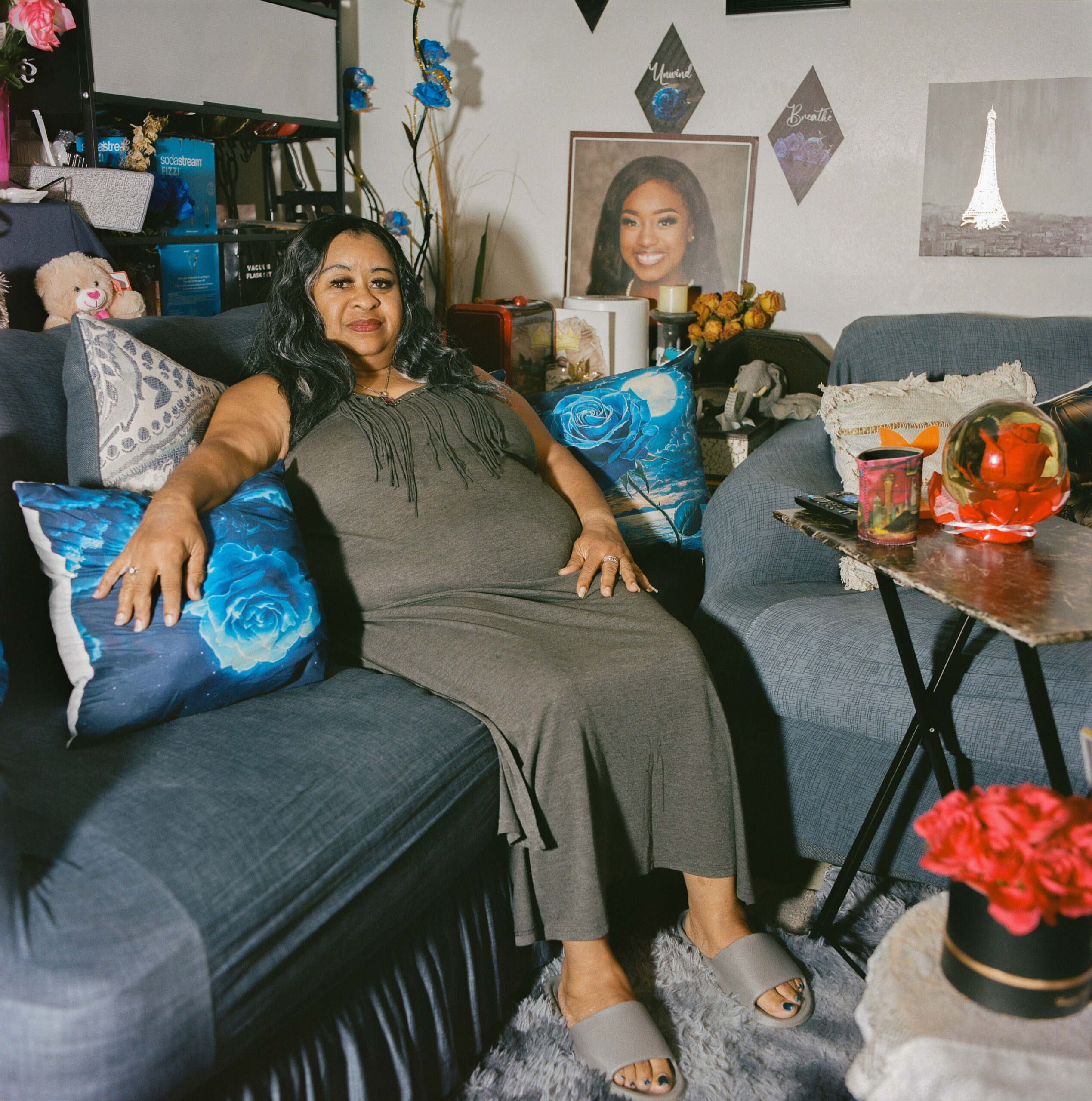 Mavis Bragg, 58, born in Chicago and living in Gloster since 2005, has struggled with breathing problems, headaches, and back pain. She says, “It’s our fault—nobody’s taking accountability for what’s going on. My grandsons have food issues and constant colds and breathing problems here, but when they return to Minnesota, they don’t have these diseases."