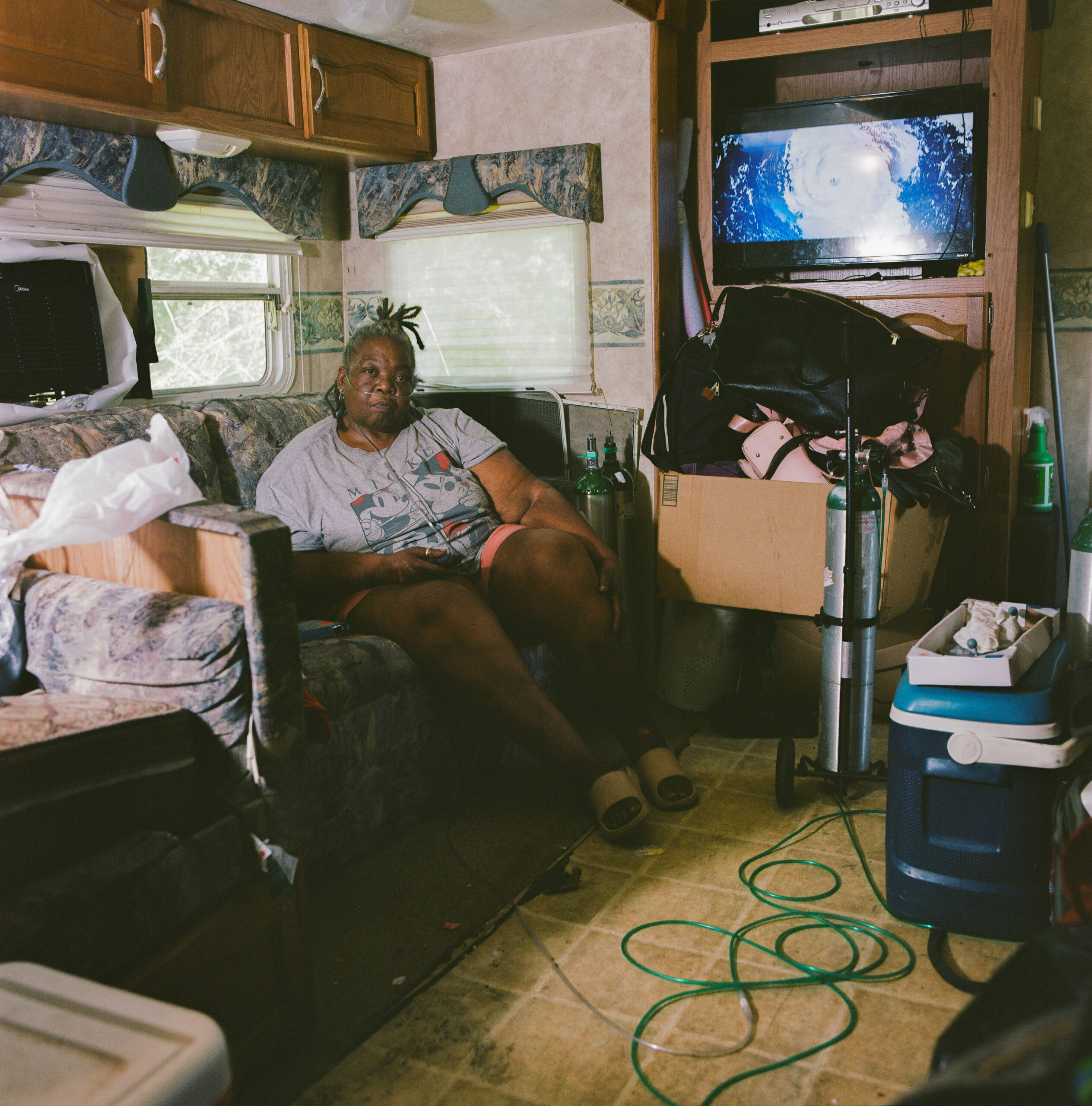 Carmella Causey has lived in Gloster, Mississippi, for more than 20 years. A former truck driver, she says her breathing improves whenever she leaves town—only to worsen again upon returning. Although Drax was fined $2.5 million for pollution violations, Carmella says the damage is already done. After losing friends to illness, she feels trapped and depressed. “I’m not the prettiest woman,” she says, “but I just want to live somewhere I can breathe."