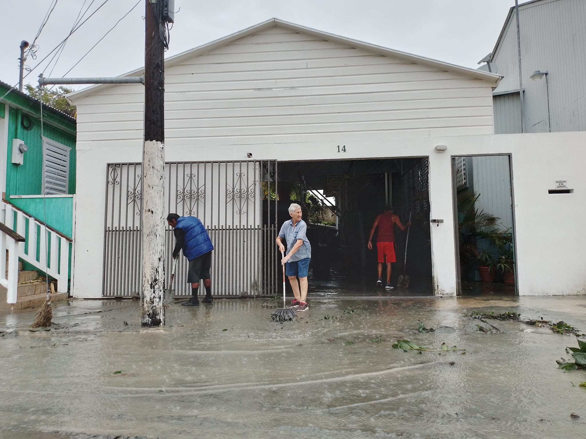 Cleaning up after Hurricane Fiona.