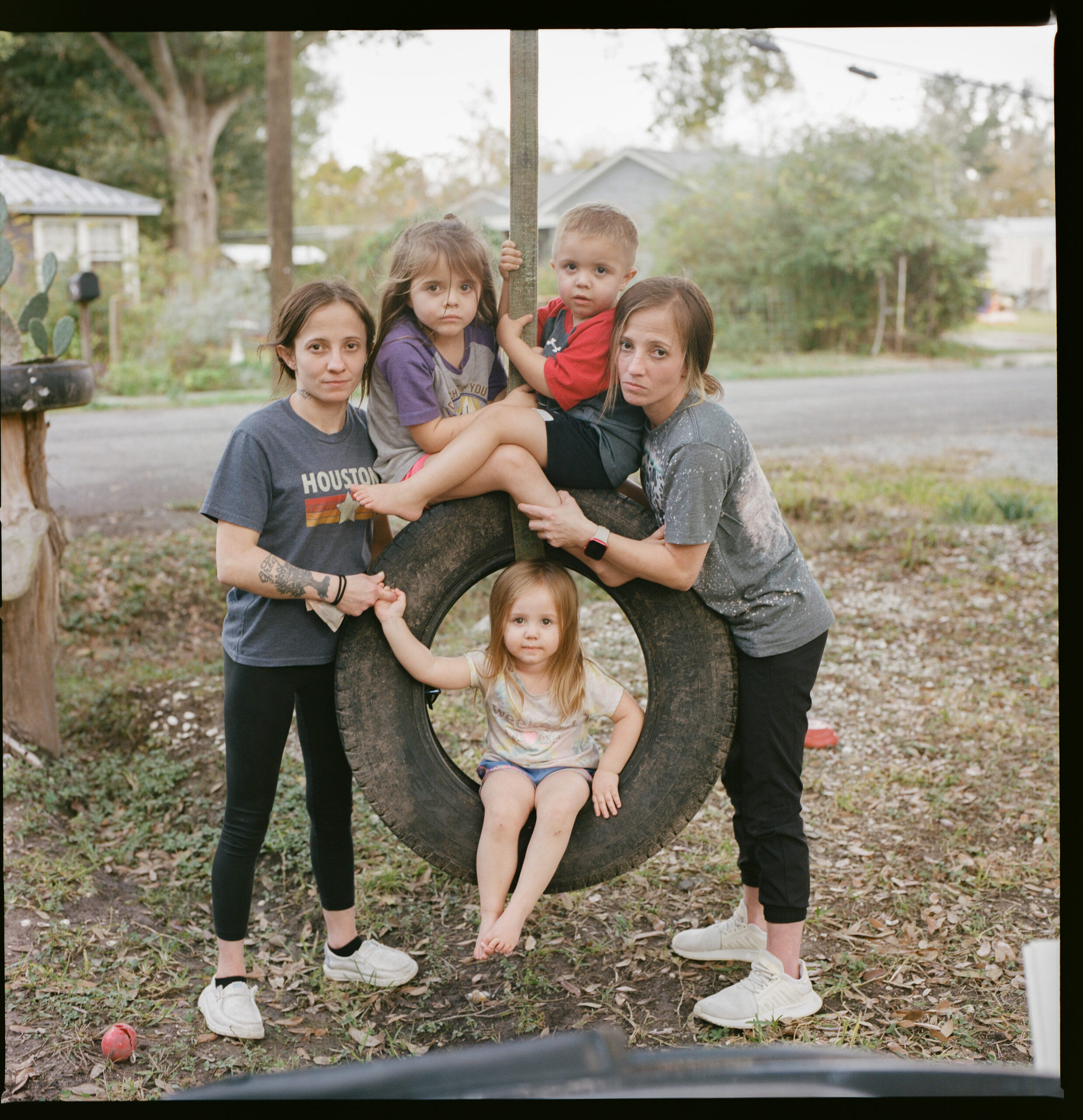 Cindy Robertson's neighbors: Twin mothers Kaitlyn & Marlana Oquin (32).